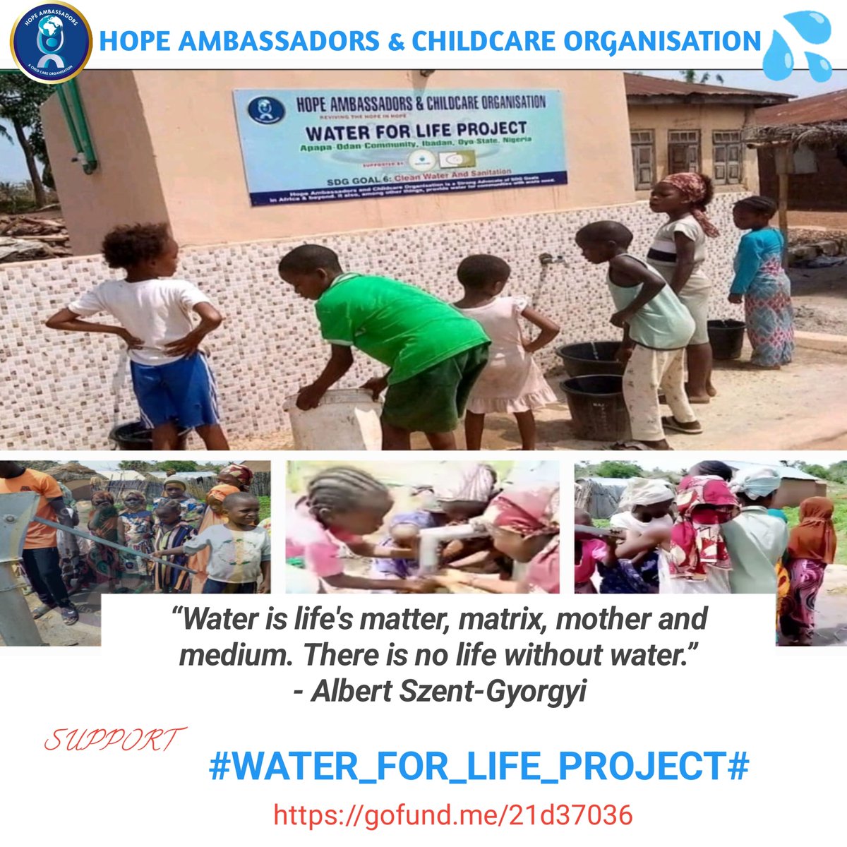HopeAmbassador7's tweet photo. Join us to make safe drinking water more available to many more people in many more communities in Africa and the world.
#sdg6cleanwaterandsanitation💧 https://t.co/BgfHR8XPCc