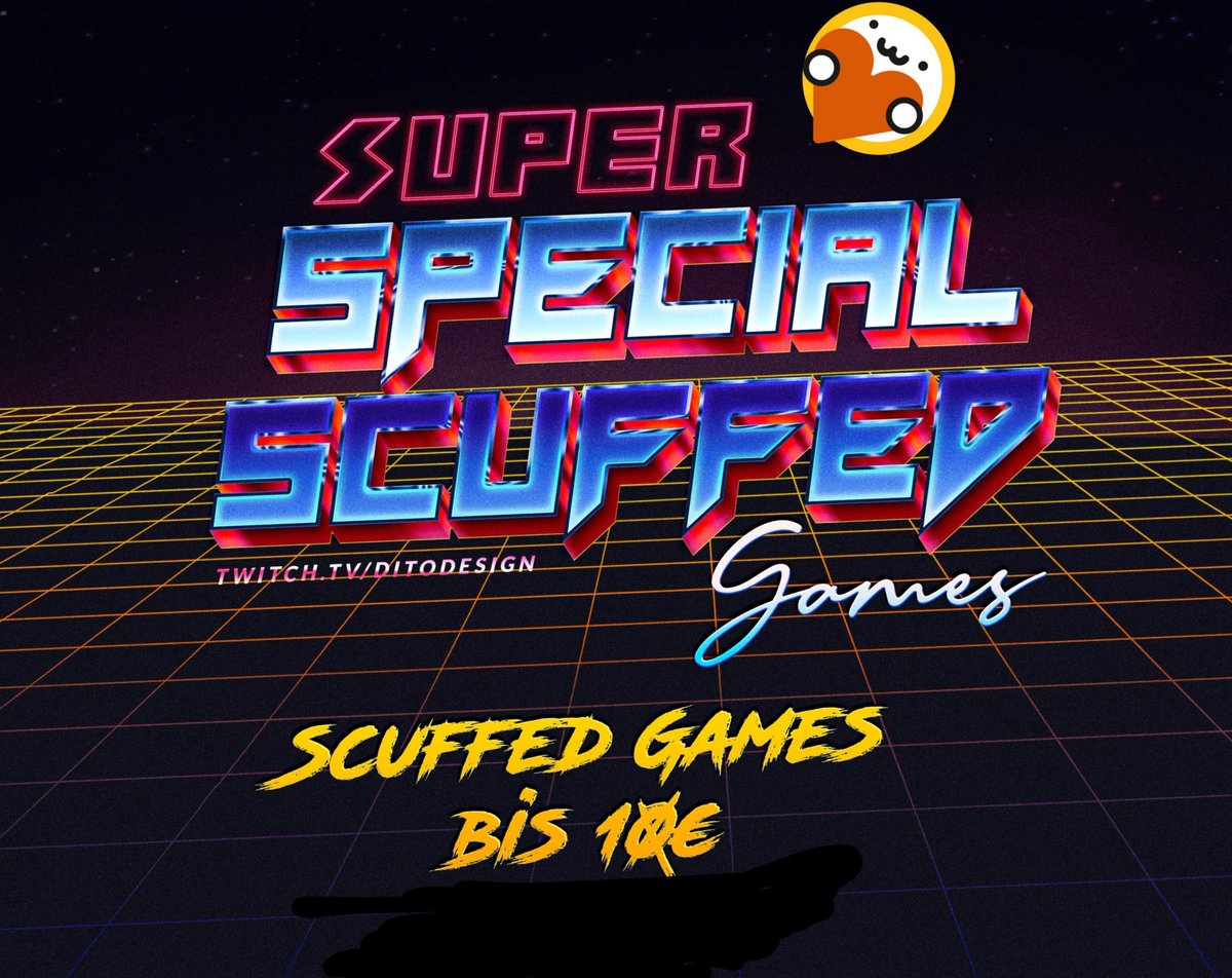 Scary Scuffed Games #225!!
Horrorgames all day bis 10€!
Hier ein extra scuffed teaserbild für euch, weil noch unterwegs:
twitch.tv/ditodesign