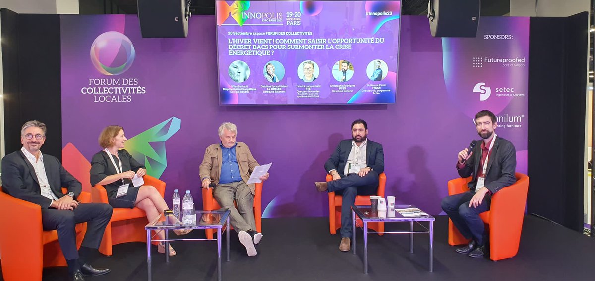 ACTEE (FNCCR) (@actee_fnccr) on Twitter photo 🔴 En direct du salon <a href="/InnopolisExpo/">InnopolisExpo</a> 🔴
🗣️ <a href="/g_perrin/">Guillaume Perrin</a>, coordinateur national du programme <a href="/ACTEE_FNCCR/">ACTEE (FNCCR)</a> intervient ce jour à la table-ronde "L'hiver vient ! Comment saisir l'opportunité du décret #BACS pour surmonter la #crise énergétique" au salon Innopolis Expo Paris 2023. ⚡️ 🔴 En direct du salon <a href="/InnopolisExpo/">InnopolisExpo</a> 🔴
🗣️ <a href="/g_perrin/">Guillaume Perrin</a>, coordinateur national du programme <a href="/ACTEE_FNCCR/">ACTEE (FNCCR)</a> intervient ce jour à la table-ronde "L'hiver vient ! Comment saisir l'opportunité du décret #BACS pour surmonter la #crise énergétique" au salon Innopolis Expo Paris 2023. ⚡️