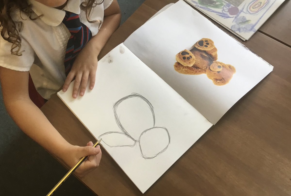 StrettonStMatts's tweet photo. Year 2 have been using their mark making skills to complete an observational sketch of a teddy bear. Look at those fantastic shapes! #SSM #SSMYear2 #SSMArt https://t.co/rjsX9YqGYH