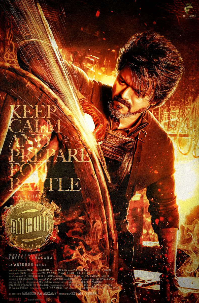 behindwoods's tweet photo. #LeoPosterFeast #LeoTamilPoster

#Thalapathy @actorvijay sir @Dir_Lokesh @trishtrashers @anirudhofficial @duttsanjay @akarjunofficial @7screenstudio @Jagadishbliss @RIAZtheboss @propratheesh @SonyMusicSouth #Leo