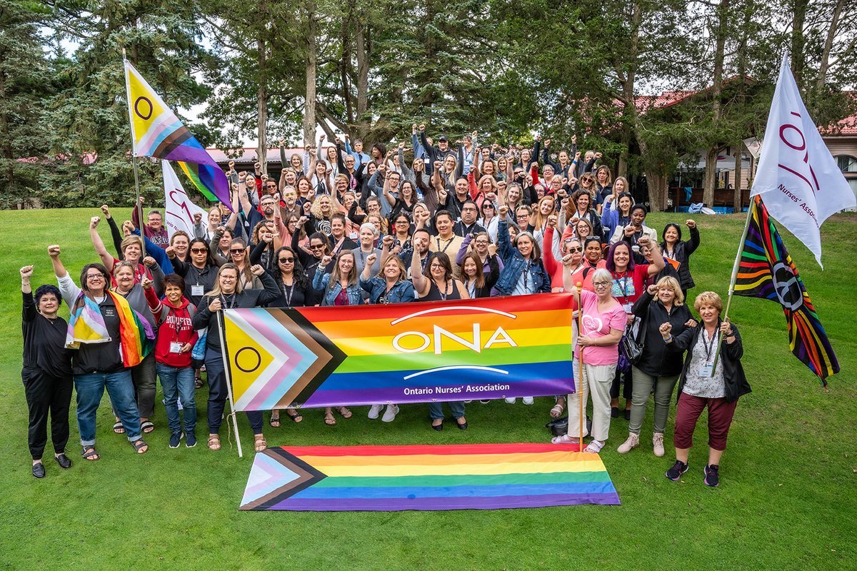 ontarionurses's tweet photo. Today we reaffirm that ONA stands in solidarity with all members of the LGBTQI2S+ community. We strongly condemn all forms of discrimination and oppression. There is no place for hate in our society. https://t.co/vo99GAVIa2