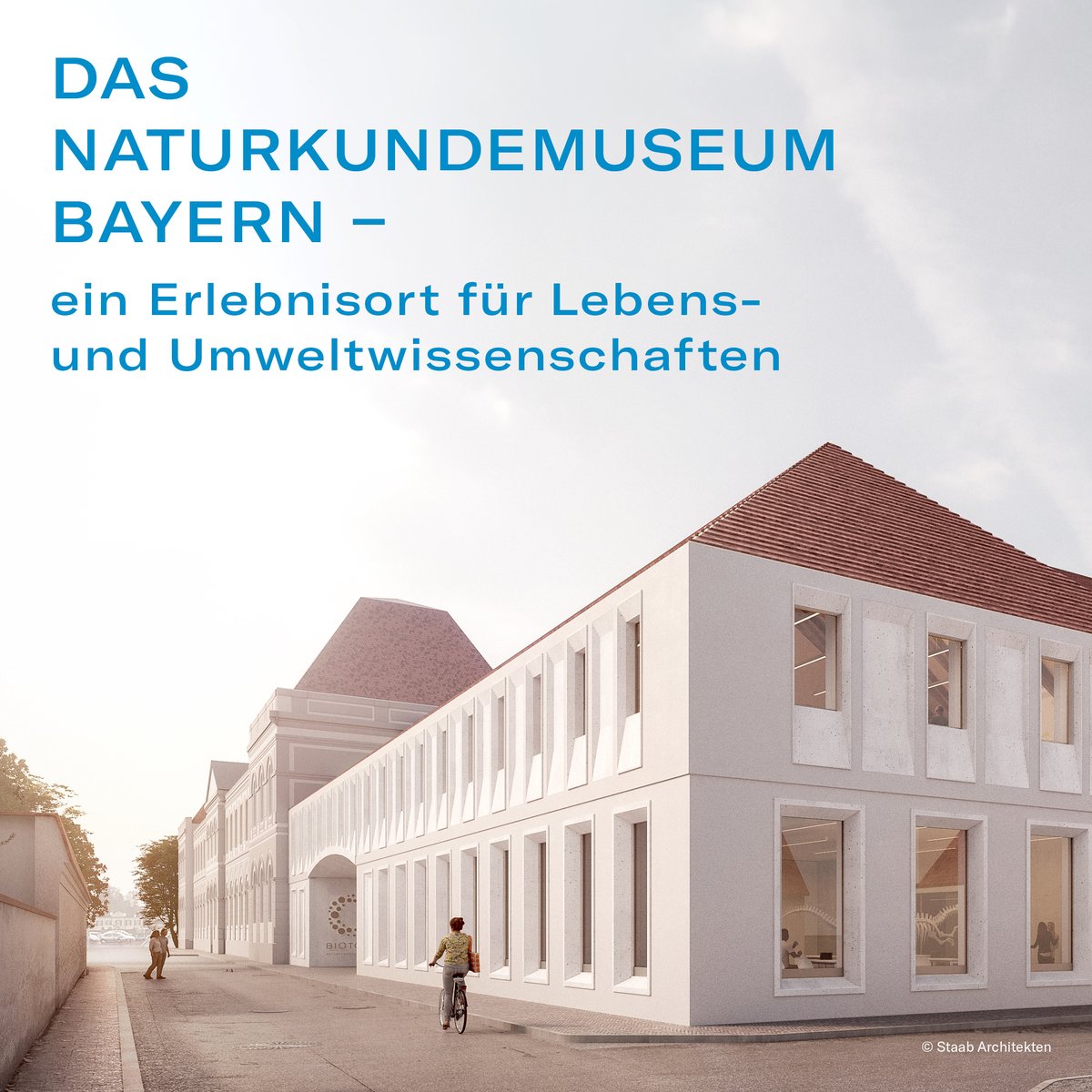 StMWK_Bayern's tweet photo. Das #Museum Mensch und Natur (MMN) wird zu einem bayerischen #Naturkunde- und #Forschungsmuseum weiterentwickelt. Dank eines Ersatzneubaus soll das MMN offenbleiben, bis der #Neubau für das #Naturkundemuseum #Bayern errichtet ist. 👍 https://t.co/3IepHV7WFP