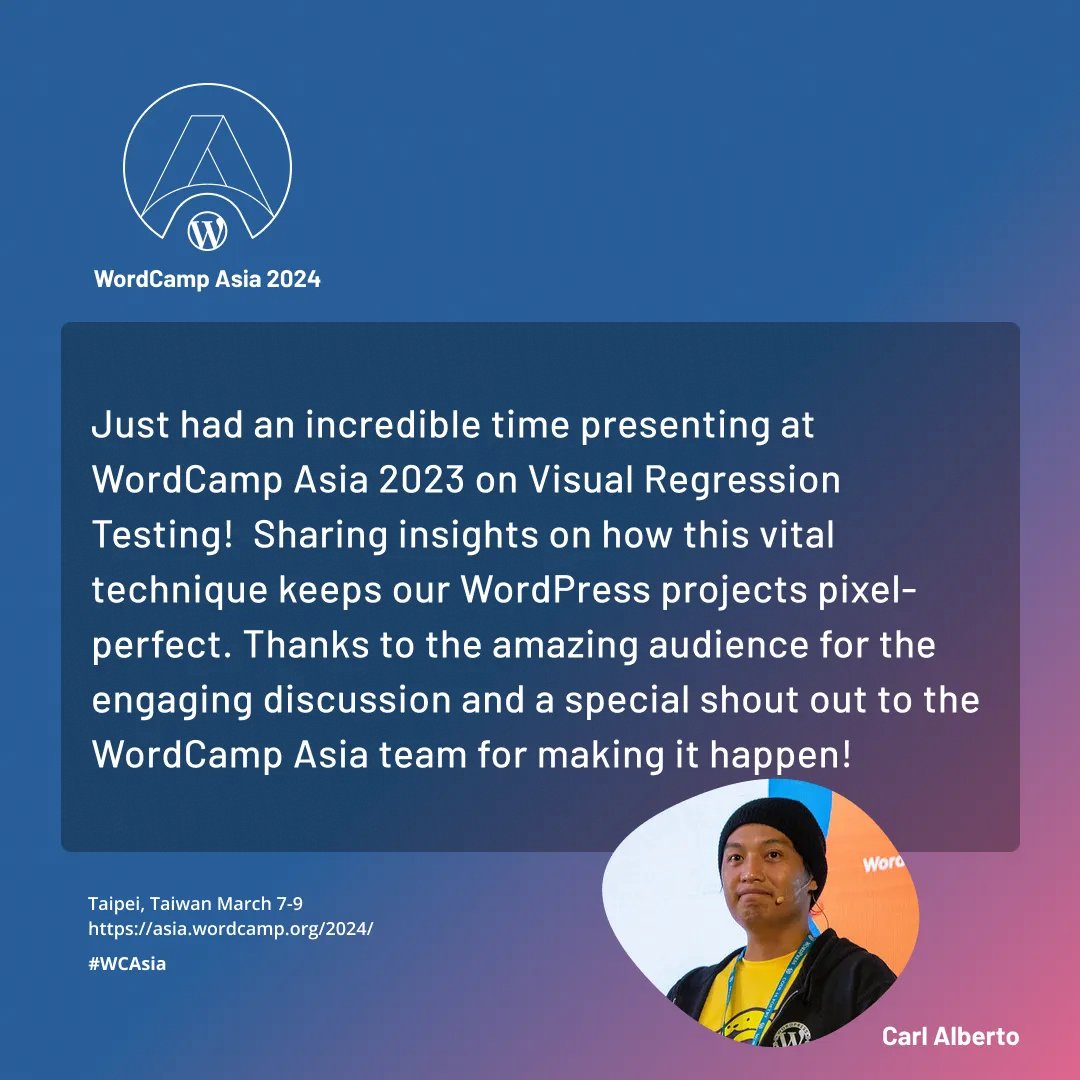 Hear directly from our incredible speakers as they share their heartfelt experiences from WordCamp Asia 2023. 
The Call for Speakers closes on September 30th, so seize this opportunity and submit your proposal today! buff.ly/3sLC3Dy 
#WCAsia #CallforSpeakers