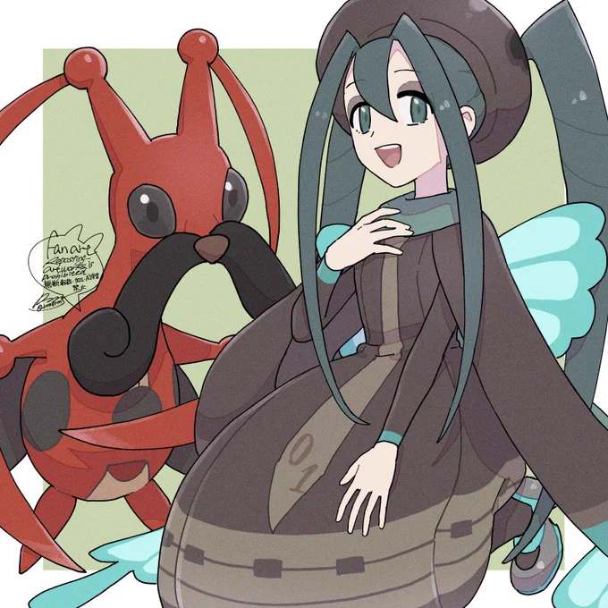 蝶羽リボンやひらひらしてるお洋服デザインとても好き コロトックとコロボーシ・ミクの演奏と合唱とても聞いてみたい  #ポケミク
