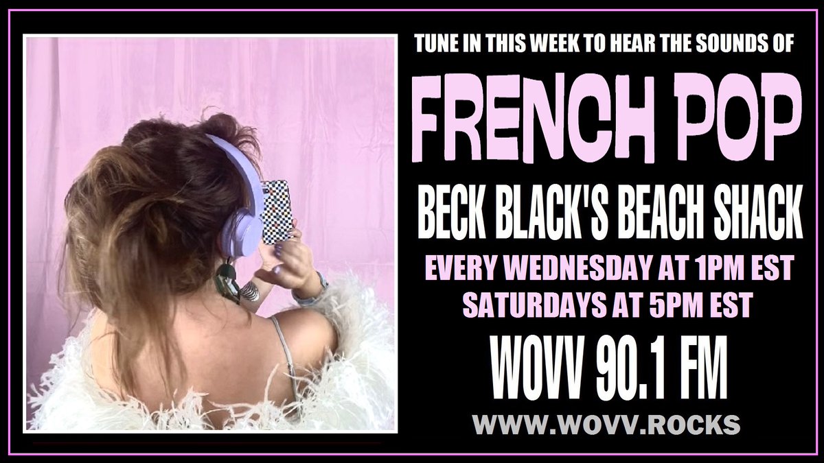 FRENCH POP will broadcast today on WOVV at 10AM Pacific 1PM Eastern on WOVV.rocks

#beckblack #france #frenchpop #beach #radio @WOVV901 @MusicCityMemo @voice_ofawoman @WorldOfWomenCom @Robyn_RihannaRF @Emma_Scott @littlesteven_ug