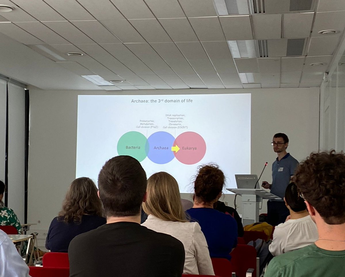 We conclude the Agrobacterium23 Conference <a href="/I2BCParisSaclay/">I2BC Paris-Saclay</a> by an opening talk on Archea world. Mart Krupovic @mkrupovic from <a href="/institutpasteur/">Institut Pasteur, since 1887</a> give us a great presentation on "Agrobacterium-like conjugation machinery promotes chromosomal DNA exchange in hyperthermophilic archea"
