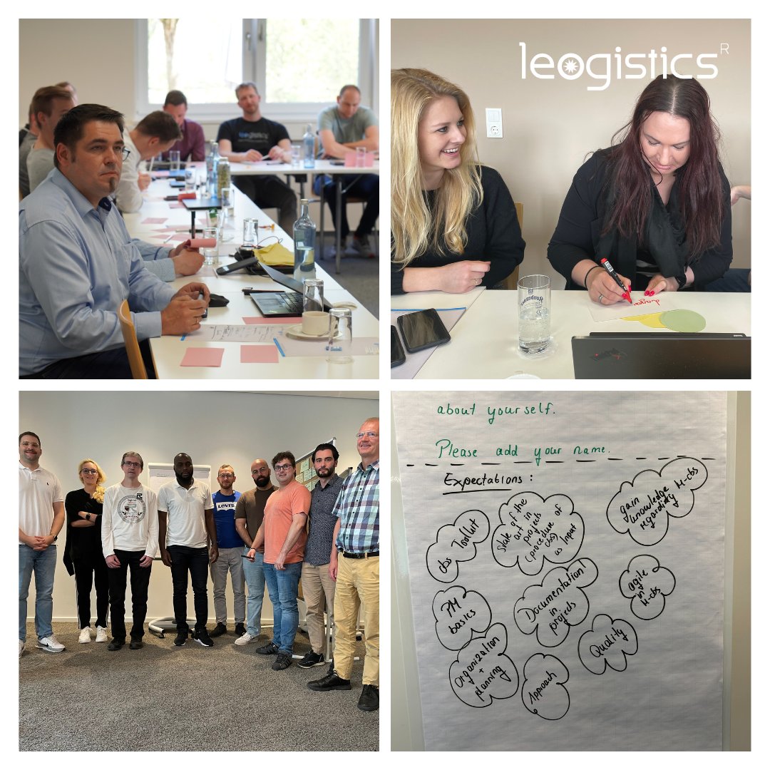 leogisticsHH's tweet photo. 🚀📚 Erfolgreiche Trainings: Projektmanagement im Fokus 📚🚀

An unseren Standorten fand spannendes Consultant Training statt, unterstützt von der cbs. Dank Ferdinand Kanzler (PMO Senior Consultant) tauchten unsere Teilnehmer:innen tief in erfolgreiches Projektmanagement ein. 📝 https://t.co/H2QhvWyUQw