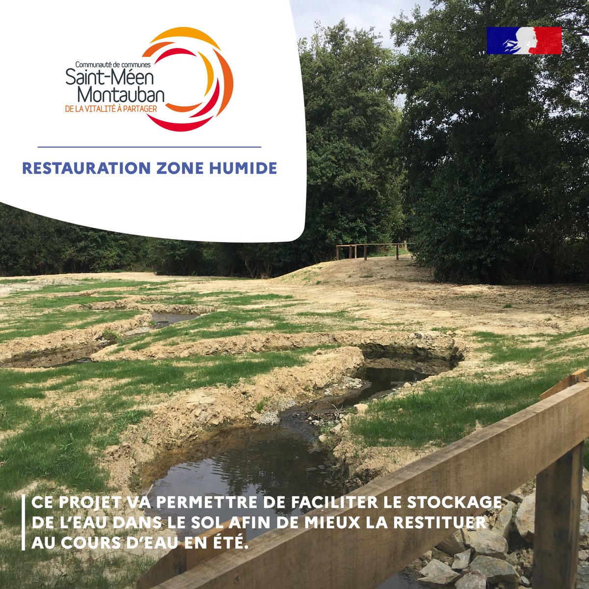 💦🌍Découvrez les images des premiers travaux de restauration de zones humides et cours d'eau dans le cadre du projet Life ARTISAN - ResSources du Néal à Irodouër👇

<a href="/OFBiodiversite/">Office français de la biodiversité</a> <a href="/LaFNPF/">Fédération Nationale de la Pêche en France</a> @ille_et_vilaine <a href="/Forumzonhum/">Forum zones humides</a>  <a href="/CC_StMeenMtb/">Communauté de communes Saint-Méen Montauban</a> <a href="/LPOFrance/">LPO France</a>

#MaBiodiversité #climat #SafN