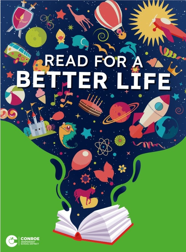 Today is Read for a Better Life! Take time today to read a book, graphic novel, eBook, or listen to an audio book. There are so many ways to enjoy reading! #reading #livingyourbestlife <a href="/CCHSLibrary3/">CCHS Library</a> <a href="/CaneyCreekHS/">Caney Creek High School, Conroe ISD</a> <a href="/ConroeISD/">Conroe ISD</a>