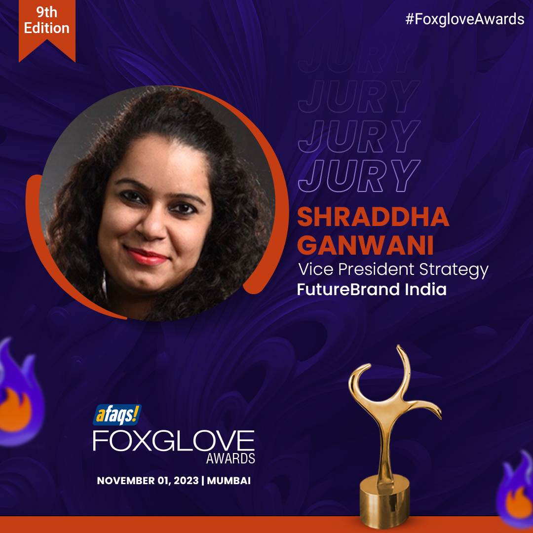 #FoxgloveAwards: We are delighted to have Shraddha Ganwani from <a href="/FutureBrand/">FutureBrand</a> as our juror at Foxglove Awards 2023.🏆
Thank you for joining us!

Know more: bit.ly/3rMBZmy

#Awards | #Advertising | #Marketing | #AdvertisingAwards | #advertisingagency | #agency | <a href="/afaqs/">afaqs!</a>