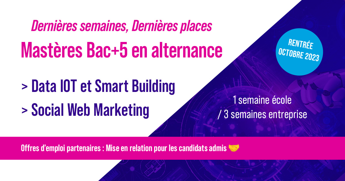 Poursuite d'études : Profitez des dernières semaines pour intégrer les programmes Mastères en #alternance sur les campus d'Amiens et Le Havre.

✅ Besoin d'une entreprise ?
✅ Besoin d'un alternant ?

Mise en relation et inscription 👇 lamanu.fr/candidature-et…