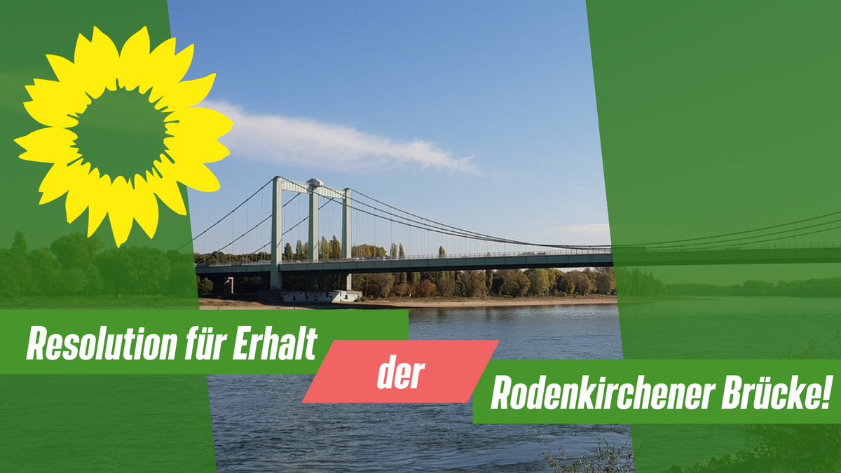 🌉Der Verkehrsausschuss hat eine Resolution verabschiedet, die sich gegen den geplanten Abriss, die Verbreiterung und Verschiebung der Rodenkirchener Brücke ausspricht. Hier gibt's alle Infos und ein Statement👉gruenlink.de/2pb7