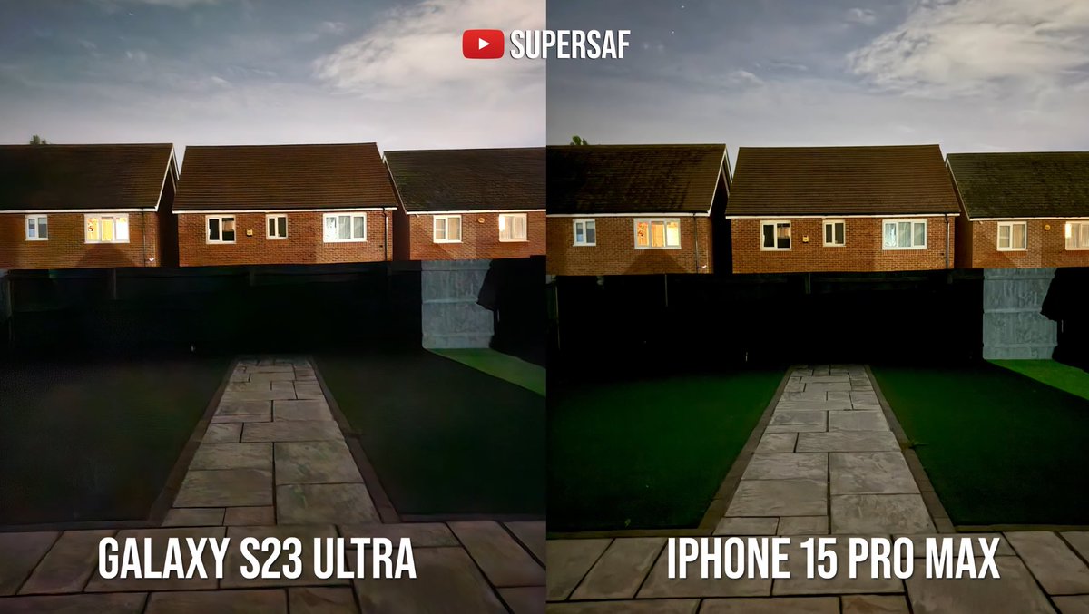 LeakerApple's tweet photo. iPhone 15 Pro Max is a great camera 🔥 

Smart HDR 5 not only rivals but also beats the S23 Ultra in many situations (image 1). This is a much needed update.

iPhone’s “next-Gen portraits” truly are Next-Gen. edge detection is on par and even exceeds the S23 Ultra (image 2). 

Zoom in low light is incredible, beating the S23 Ultra which has a 10x periscope lens (image 3). This is the benefit of the iPhone’s much larger f/2.8 aperture vs f/4.9 on the Galaxy.

Images via @SuperSaf