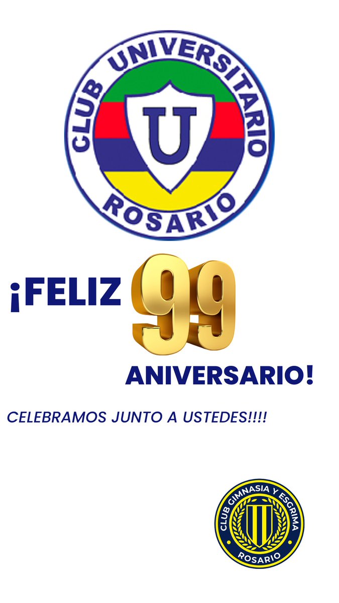 Feliz aniversario amigos <a href="/clubunirosario/">C.U.R.</a> 👏👏👏👏