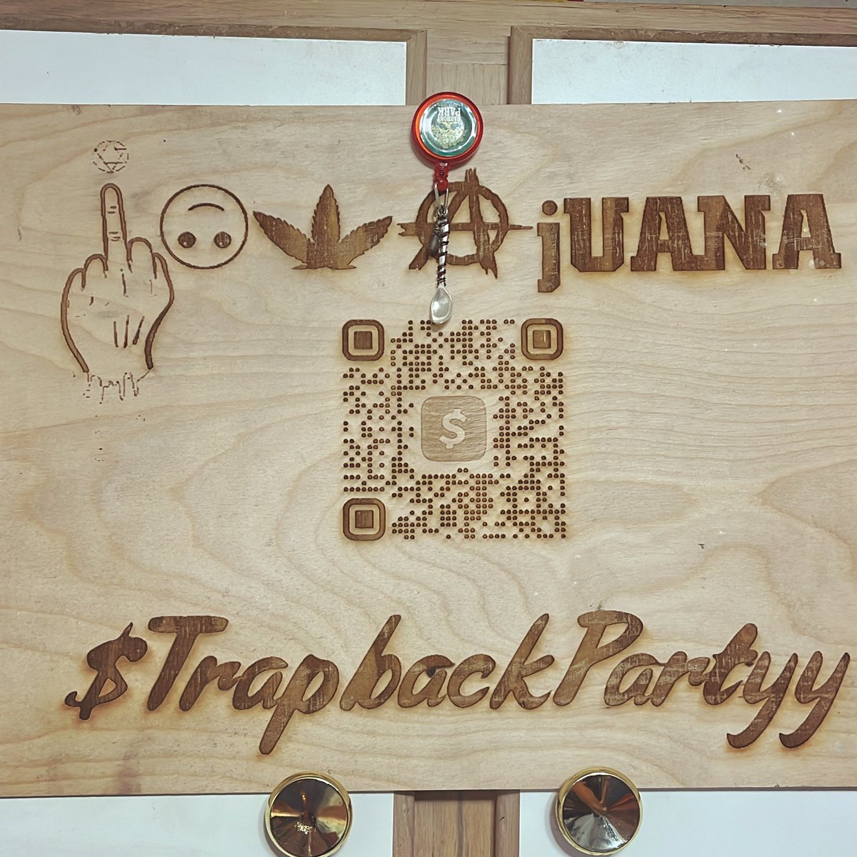 an order of 35 shirts or more from “Affiliate Apparel”@iOWAScreenPrint 

gets you one of these for your #brand time to #turnup #iOWA with 
wood 🪵 engraving by @Urbanowlmusic yo!   #custommade #custombranding 
you do you right with U$