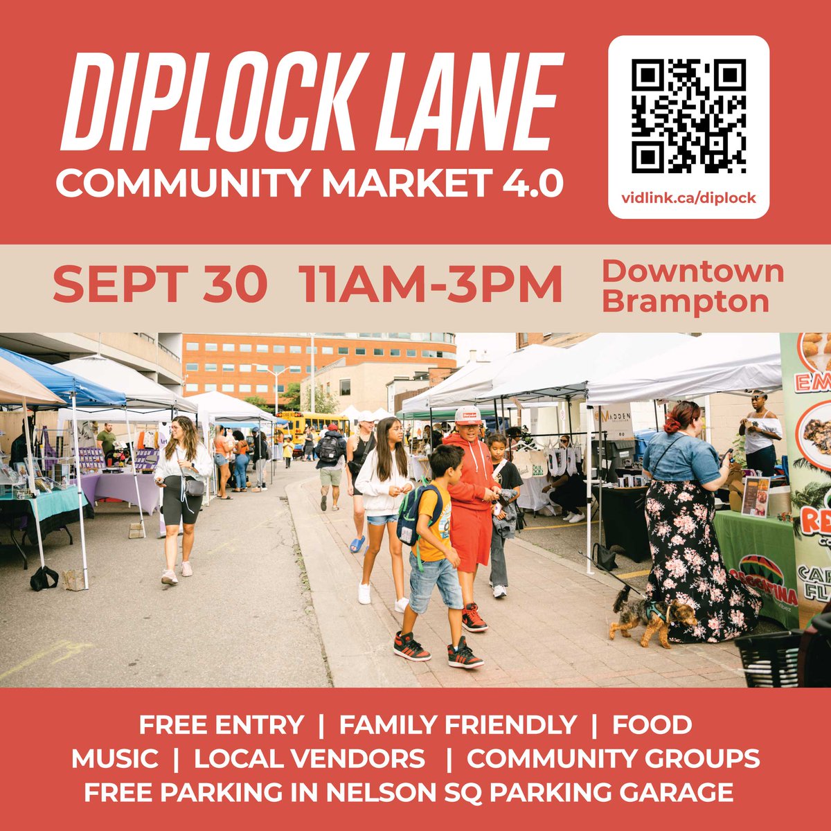 Lot's happening in #Brampton. The last Diplock Lane Community Market of the year is happening on Sat Sept 30. Lots of vendors, food and good times.