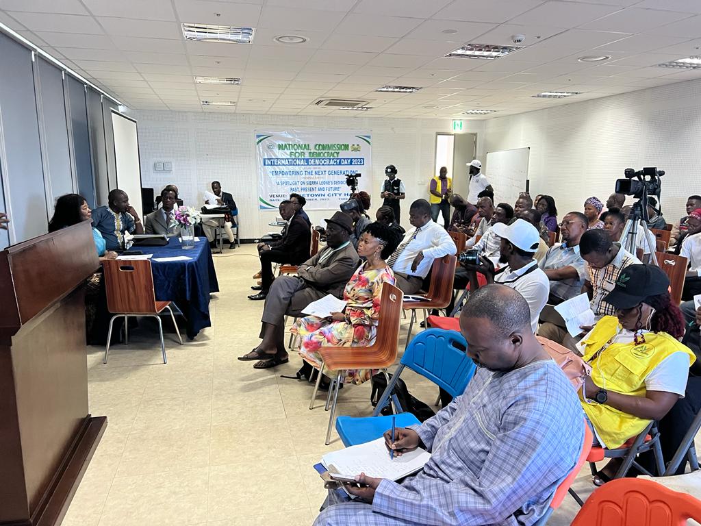 NCD celebrates International Day of Democracy 2023 at the Freetown City Council Hall.