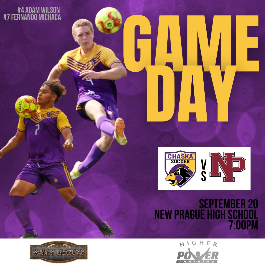 It's another Hawks GameDay!! 🙌 Varsity and JV travel to New Prague👎👿 today, while 9A faces them at home on Friday!  Come Support!!  📢📢
#SOARHAWKS #RISKEVERYTHING #shokunin

JV- 5:30pm @ New Prague HS
V- 7:00pm @ New Prague HS
9A - 4:30pm Friday @ CMSW Soccer Stadium