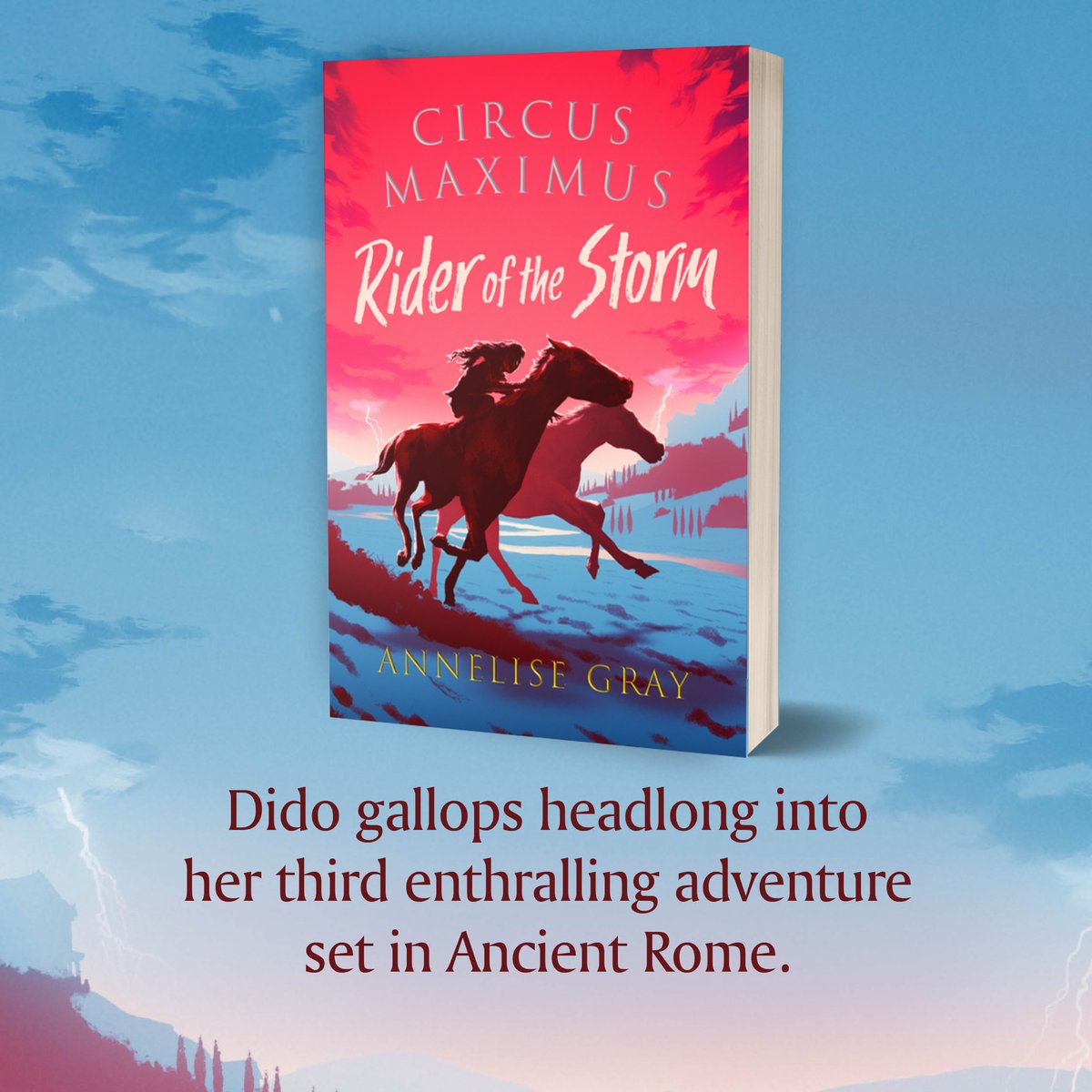 'Heart poundingly thrilling' @laurenstjohn 'I loved this adventure' @pippafunnellPPT We are so excited that #RiderOfTheStorm by @AnneliseGray is out now in paperback! Grab your copy of this thrilling adventure here 🐴 amzn.to/457akM8