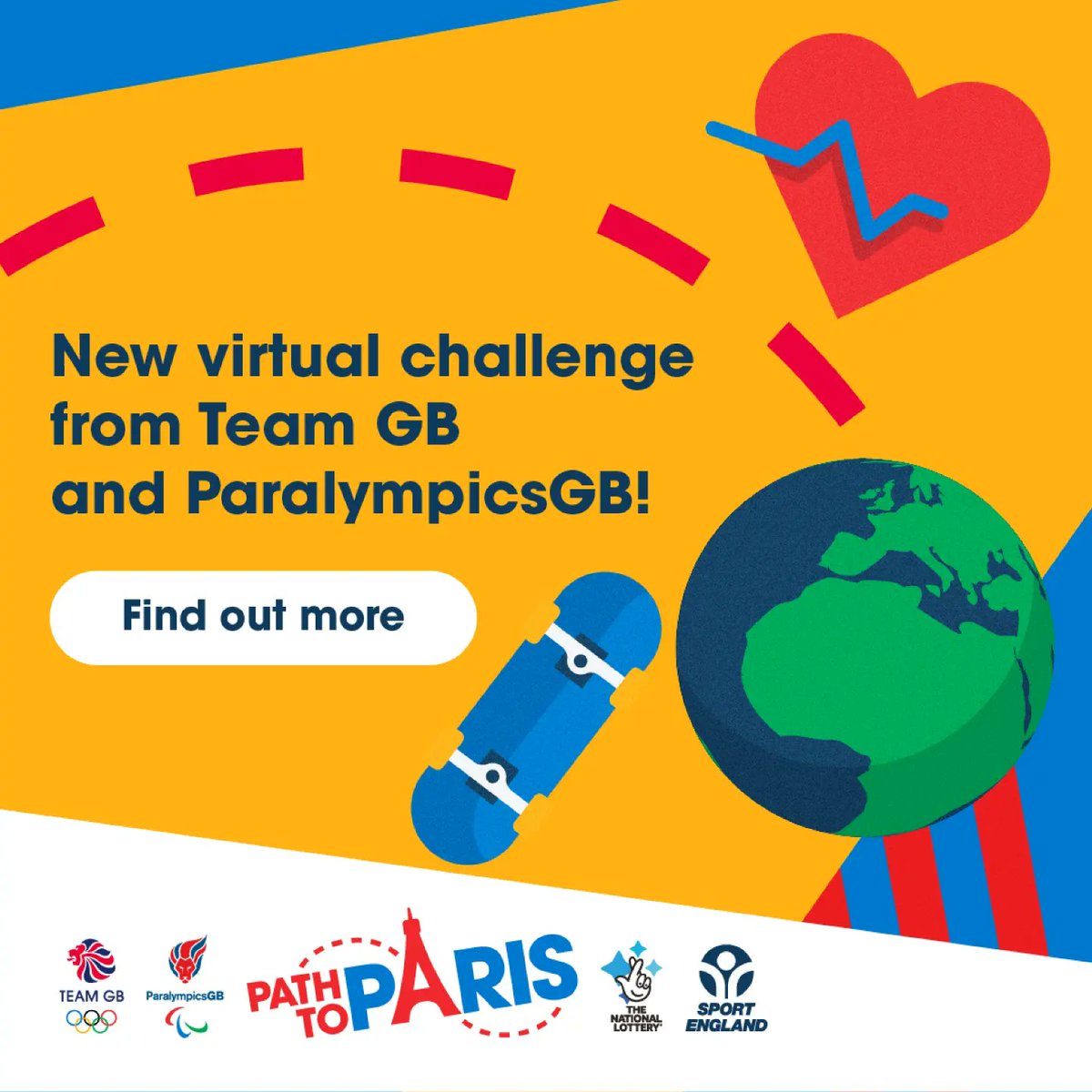 I am a proud athlete ambassador for Path to Paris, the official @GetSetCommunity youth engagement programme from @TeamGB and @ParalympicsGB. I'm very excited to be helping inspire children and families to get active! Join me on this exciting challenge! #PathToParis 🇫🇷