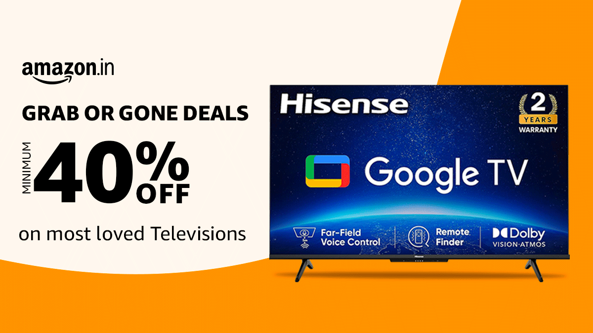 amazonIN's tweet image. Grab or Gone Deals! Minimum 40% off on most loved TVs.
Shop Now: amazon.in/l/90035952031
#cricketseason #cricketfever #TVdeals