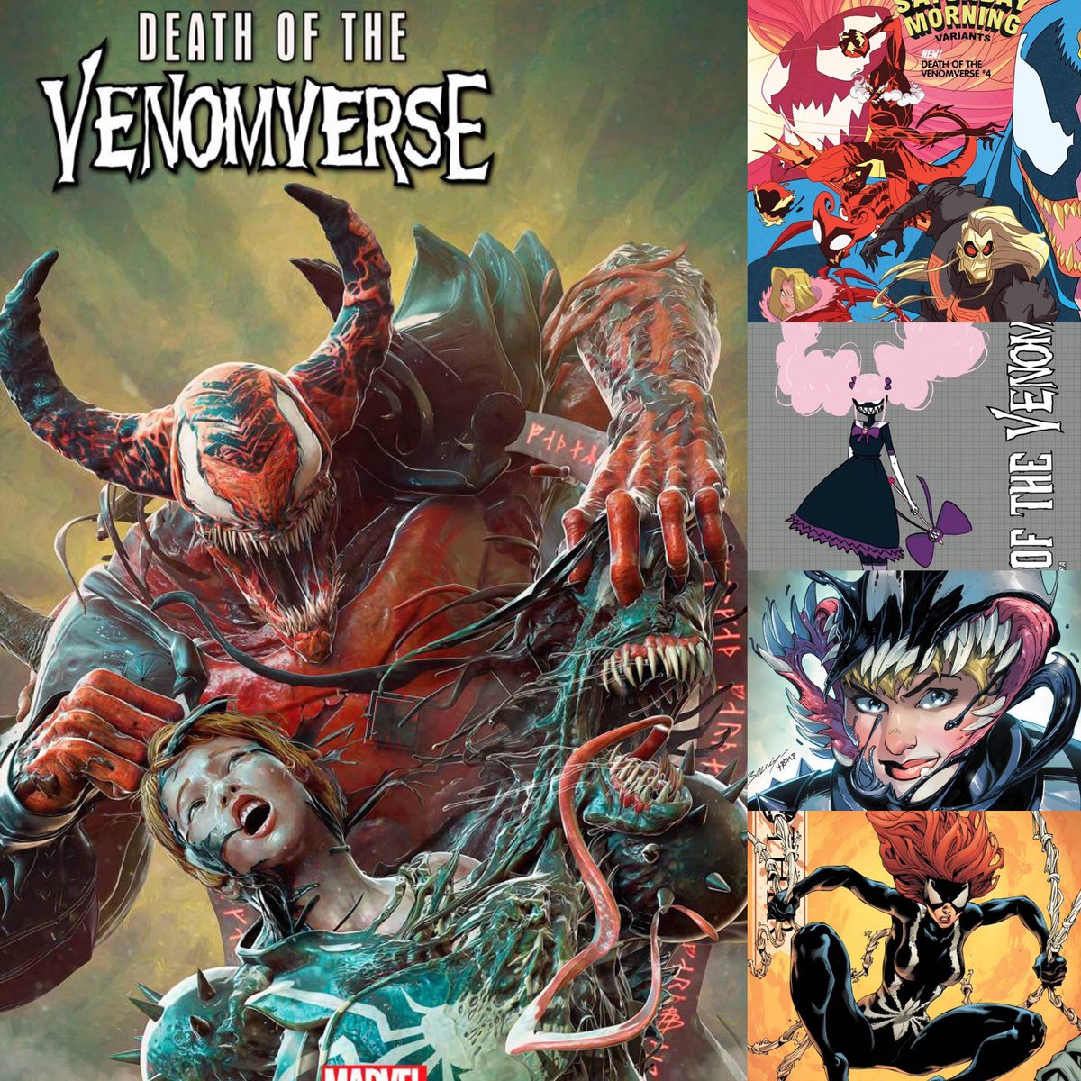dano_cosmic's tweet photo. New ✨#MarvelCosmic✨ #comics this week for #NCBD (9/20/23)
✨
Death of the Venomverse #4 (of 5)
✨
W-#CullenBunn/#DavidMichelinie,A-#GerardoSandoval &amp; more
✨
A-#BjornBarends
B-#SeanGalloway
C-#KenNiimura
D-#MarkBagley
E-#RyanStegman
✨
#Venom #Marvel #MarvelComics https://t.co/t7i6WnxkCX
