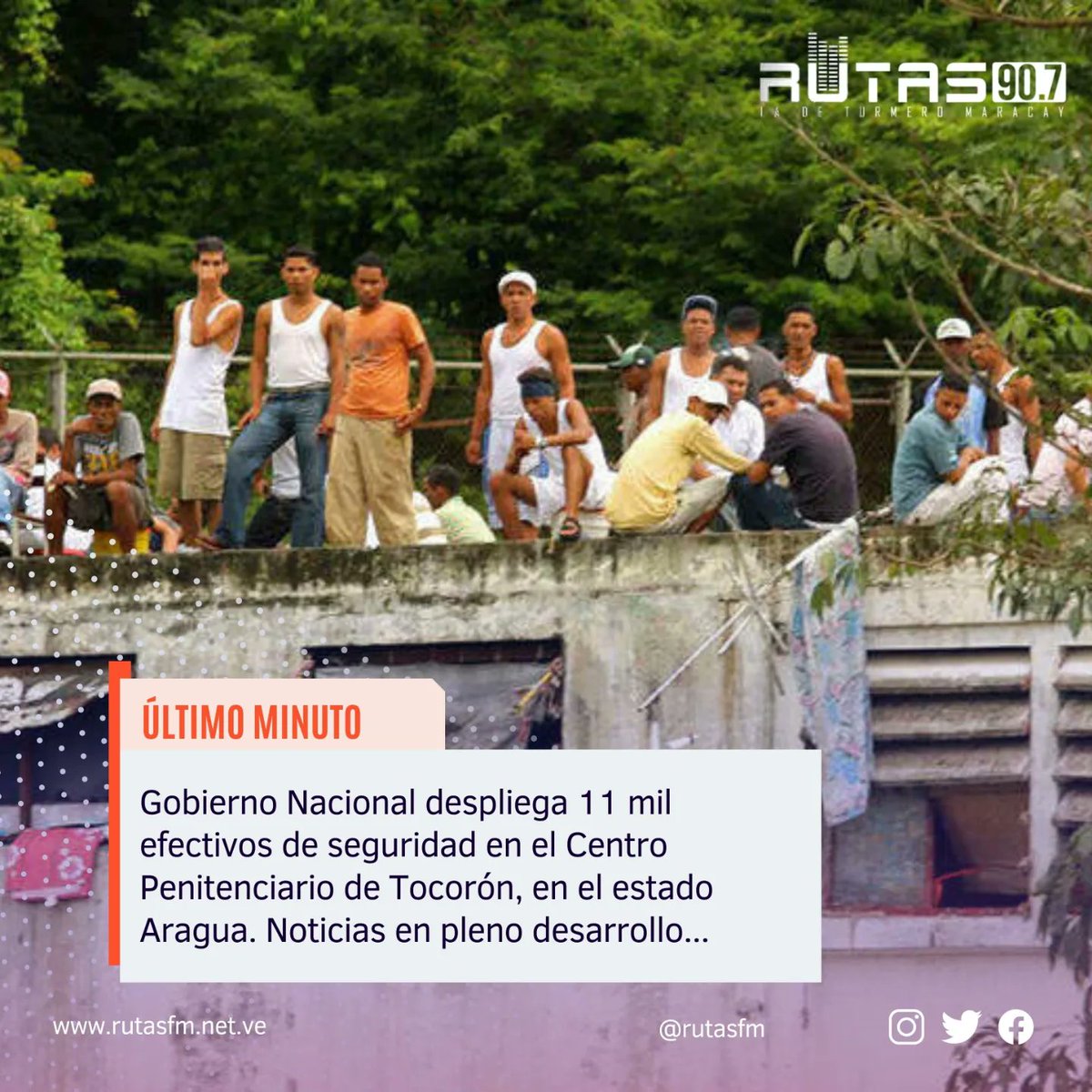 11 mil efectivos de seguridad toman el Centro Penitenciario de Tocoron en el estado Aragua, el operativo lleva por nombre Operación Liberación Cacique Guaicaipuro con el fin de desarticular bandas delincuenciales que hacen vida en el lugar.
#tocoron 
#operativo