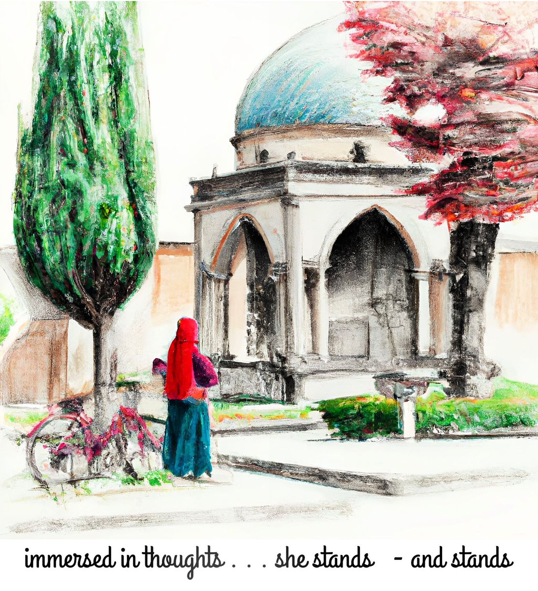 Collaboration with dear artist, <a href="/shane_gilreath/">The Art of Haiku Collection</a> 

This is our flagship artpiece 1/1  "She Stands" from our inspirational 4 piece  "She Stands" collection.  Check it out here:
objkt.com/asset/KT1HDBv4…

#TEZOS 
<a href="/objktcom/">objkt</a>