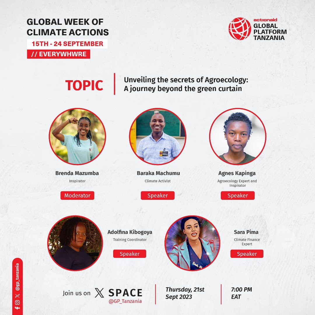 Join us tomorrow at 7pm via Twitter Space as we unveil the secrets of agroecology with an amazing panel of young experts.

Use the link below to set a reminder: 

x.com/i/spaces/1vaxr…

#fundourfuture #globalweekofclimateactions