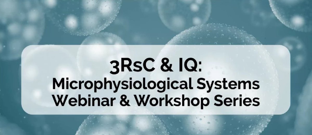 Make sure to tune into the 3RsC-MPS and IQ-MPS Gastrointestinal workshop we are hosting today! The day will feature presentations from a number of company’s commercially available GI MPS models beginning at 10:00am on MSTeams!