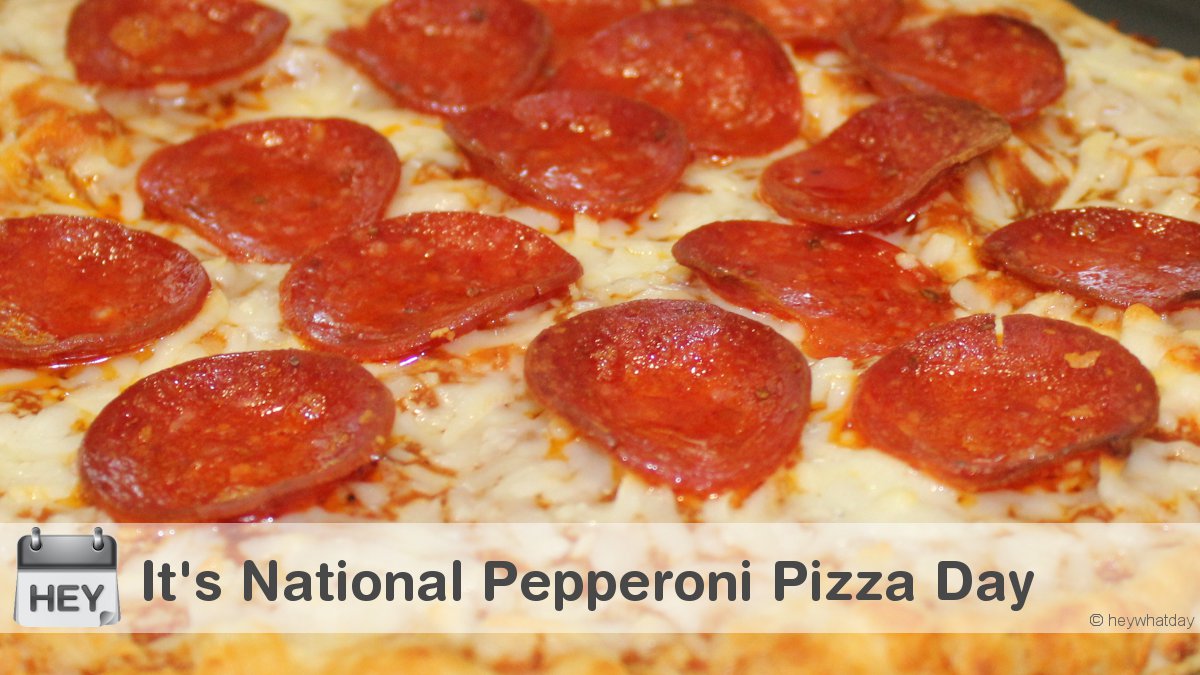 It's National Pepperoni Pizza Day! 
#NationalPepperoniPizzaDay #PepperoniPizzaDay #Pepperoni
