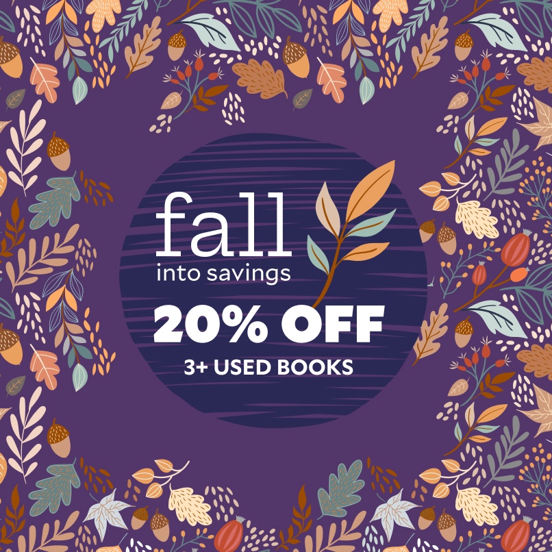 BWBooks's tweet photo. Fall is almost here, and that means it's time for some new seasonal reads! π
We're launching our Fall Sale EARLY so you can stock up. Save 20% off 3+ USED books when you shop https://t.co/B1DFw8XQ3k | #fallbooks #booksale #usedbooksale #bookstore #booksforfall #buybooksdogood https://t.co/dBlw7SBWO2