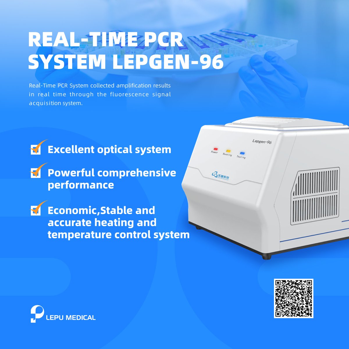 Lepu_Medical's tweet image. Introducing the REAL-TIME PCRSYSTEM LEPGEN-96! For more information, please vist our website. 

#PCR #PCRSystem #PCRAnalysis #PCRInstrument #LEPU

Contact us 📧&amp;gt;&amp;gt;marketing@lepu-medical.com 
Visit #lepumedical website for more &amp;gt;&amp;gt;en.lepumedical.com
