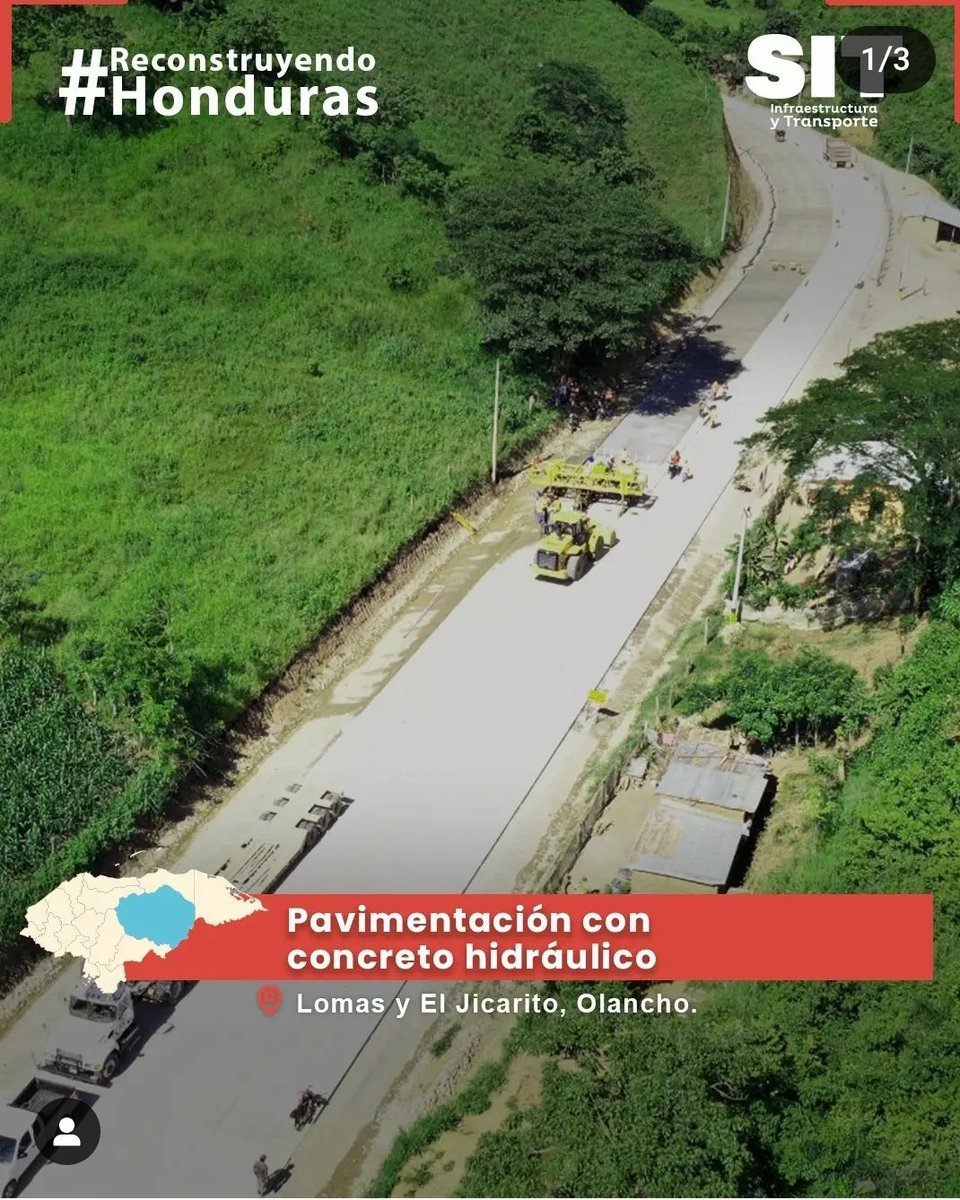 Denuncian abuso de poder de la ministra de Finanzas, Rixi Ramona Moncada <a href="/riximga/">Rixi Moncada</a> le pavimentan calle que conduce hacía su finca en Las Lomás, El Jicarito, Olancho.