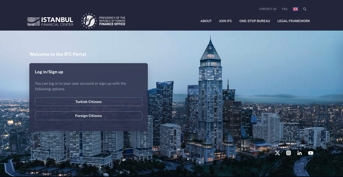cbfinans's tweet photo. The IFC Portal is now live! Companies and organizations aiming to operate in the IFC office area can now apply for the Certificate of Participation through the IFC Portal.

For detailed information: https://t.co/DGoeMsPGFv https://t.co/FYcMd2k6r5