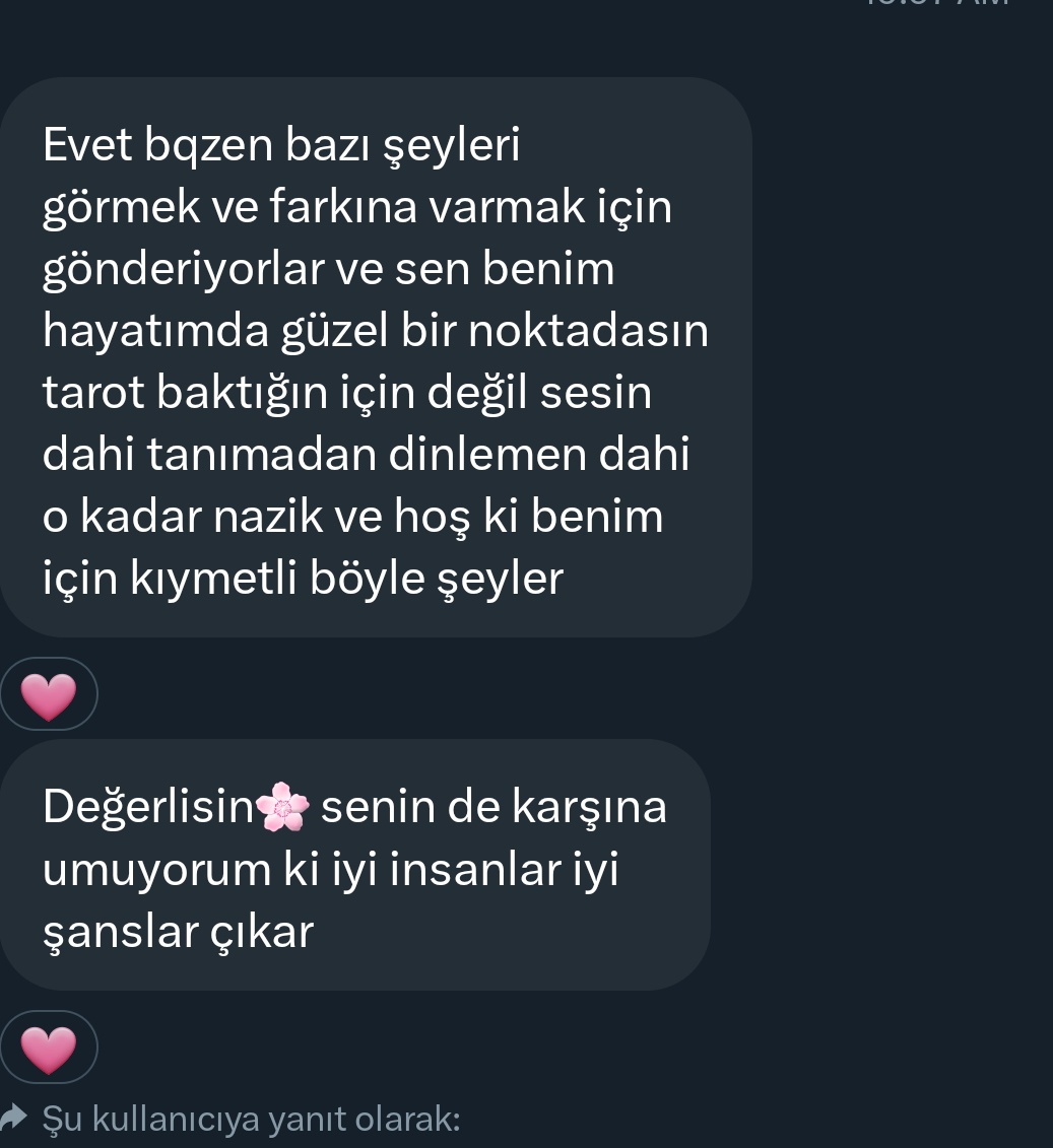 bunları duymak beni çok mutlu ediyor 🩷