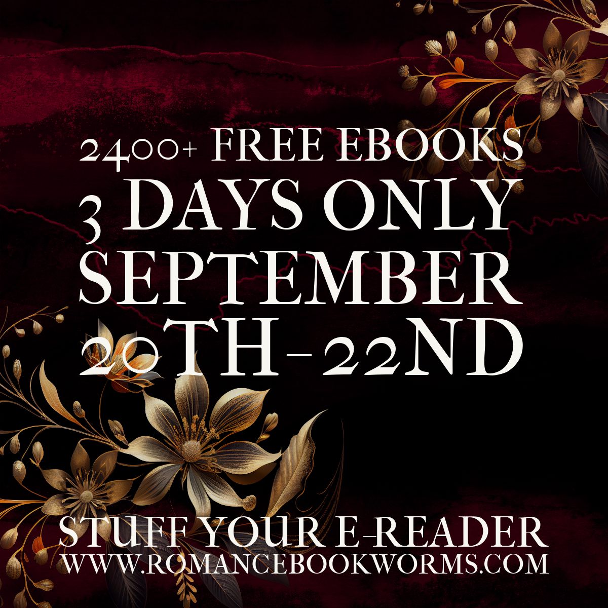 Looking for some passion and excitement? The Free Romance Reads event is here to satisfy your romantic cravings. Start reading now! 🔥❤️ #FreeRomanceReads #RomanceAddicts
romancebookworms.com