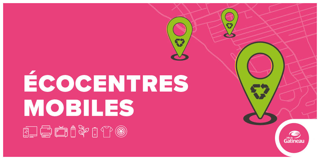 ville_gatineau's tweet photo. RAPPEL 📣 LES ÉCOCENTRES MOBILES SONT DE RETOUR!

📅 7 octobre, dans les secteurs d'Aylmer et de Buckingham

Profitez-en pour épurer les racoins de votre remise, de votre sous-sol ou du garage.

❓𝐃𝐄́𝐓𝐀𝐈𝐋𝐒 : https://t.co/1tzdOhGlvn https://t.co/p5a1Lkog7R