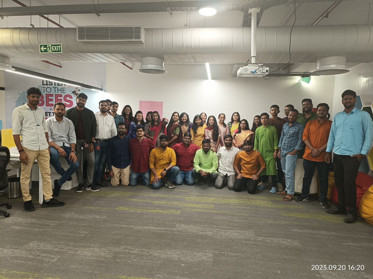 joshsoftware's tweet photo. Uniting in tradition and spreading joy with Lord Ganesha's grace at Josh Software's Ganesh Chaturthi Traditional celebration!

#joshoftware #lifeatjosh #ganeshchaturthi https://t.co/OvtOA7T7v7