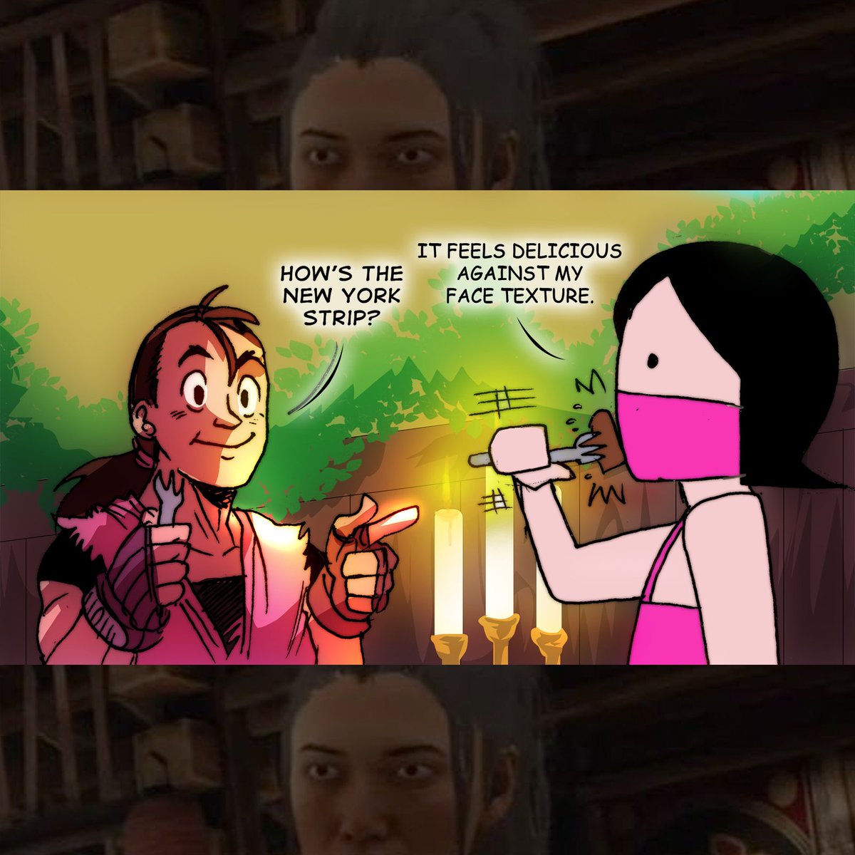 wildmooseking's tweet photo. Mishaps of Dan Comic 210 "Dnr4Two": Mileena has been pretty with her new gig, Mortal Kombat 1. But her alternating shifts between Studio 9 and Studio Switch has stretched her rather thin.
#TheMishapsofDan #MortalKombat #StreetFighter #MKUltimate https://t.co/3uuiCreeuQ
