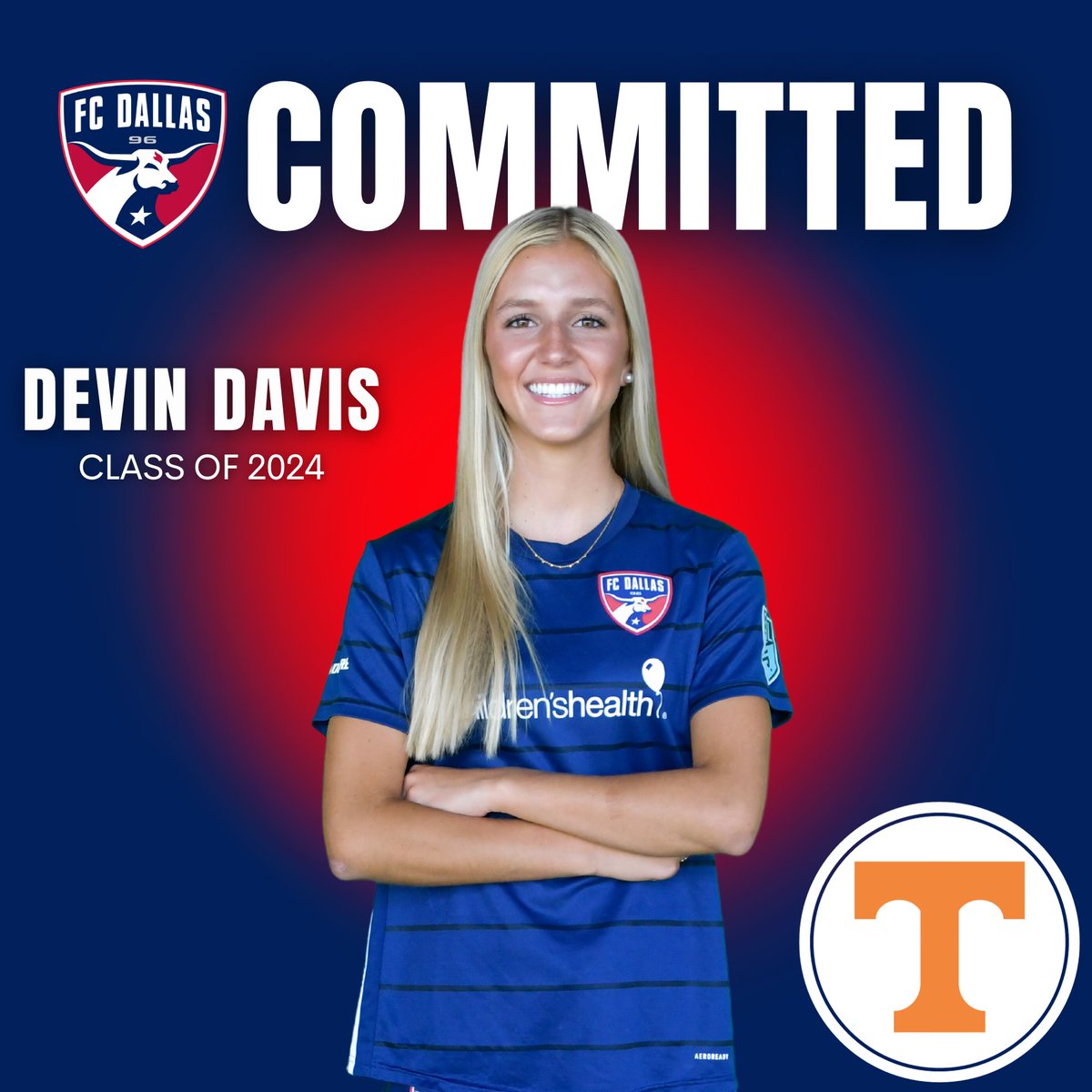 FC Dallas Girls ECNL (@fcdgirlsecnl) on Twitter photo 🚨COMMITTED🚨
Congratulations to our <a href="/FCDallas06gECNL/">FC Dallas 06/05G ECNL- Retired</a> center back Devin Davis on her commitment to The University of Tennessee‼️
<a href="/DevinDavis_/">Devin Davis</a> 🤝 <a href="/Vol_Soccer/">Tennessee Soccer</a>
#DTID | <a href="/ECNLgirls/">ECNL Girls</a> | <a href="/FCDallasYouth/">FC Dallas Youth</a> 🚨COMMITTED🚨
Congratulations to our <a href="/FCDallas06gECNL/">FC Dallas 06/05G ECNL- Retired</a> center back Devin Davis on her commitment to The University of Tennessee‼️
<a href="/DevinDavis_/">Devin Davis</a> 🤝 <a href="/Vol_Soccer/">Tennessee Soccer</a>
#DTID | <a href="/ECNLgirls/">ECNL Girls</a> | <a href="/FCDallasYouth/">FC Dallas Youth</a>