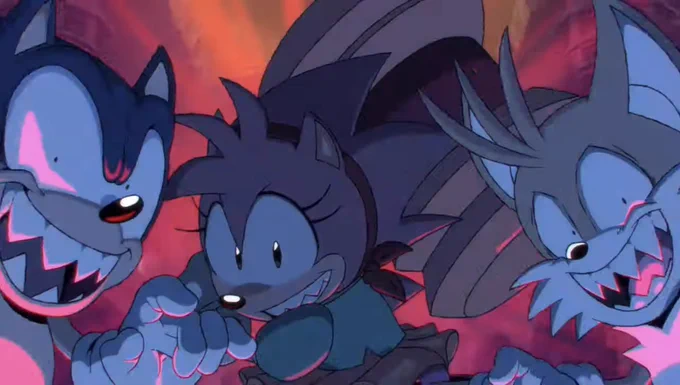 I hope they continue this running gag that the villains tend to imagine Sonic and co being this evil demons that tries to stop them 