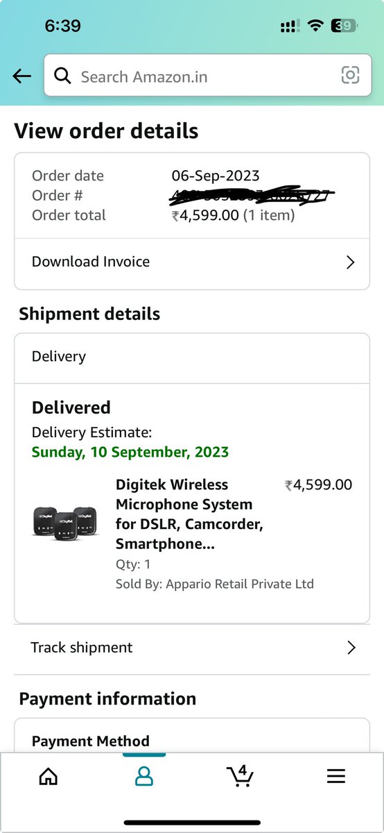 snebtech's tweet photo. @amazonIN I ordered a mic on 6th September and received empty box of some smartwatch raised a complain and shared the video with your team but they told me they don’t need any video (in rude tone) and they shipped the right product so they can’t help with the refund @amazon https://t.co/Oi9YZYXeVs