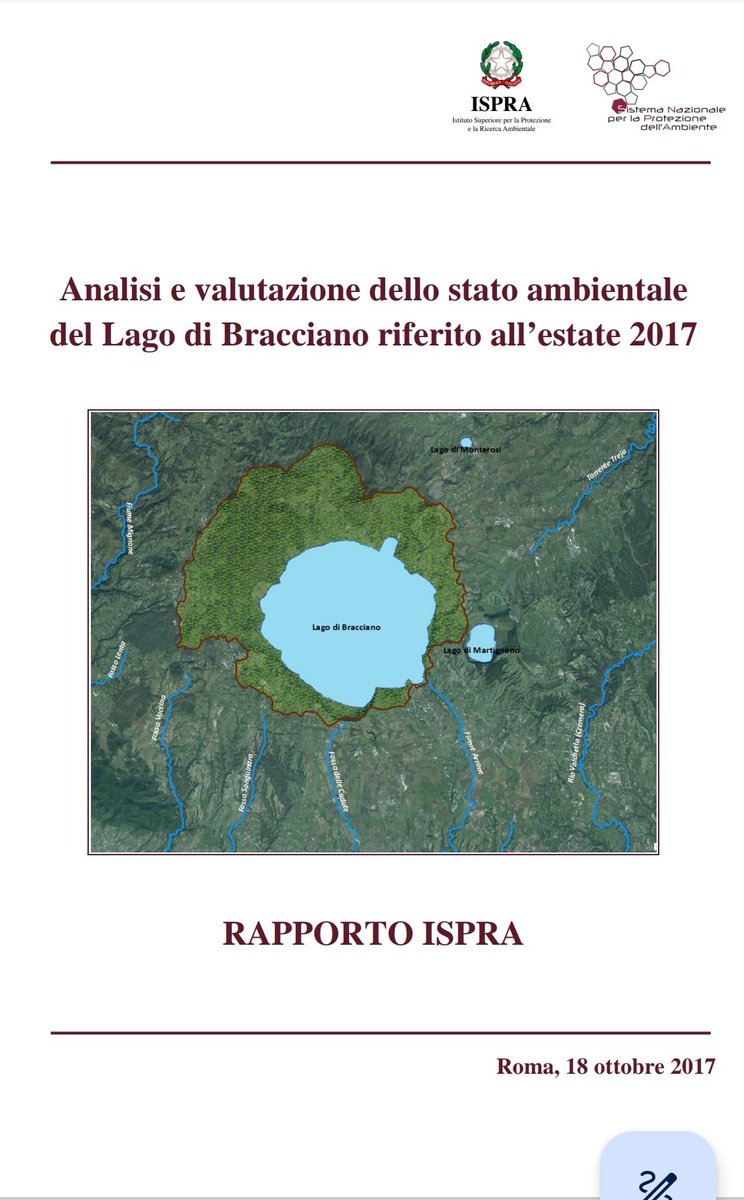 NatMangia's tweet photo. @ValeSbra Type on Google
"Lago di bracciano rapporto ispra estate 2017" https://t.co/D6b5z5vFsa