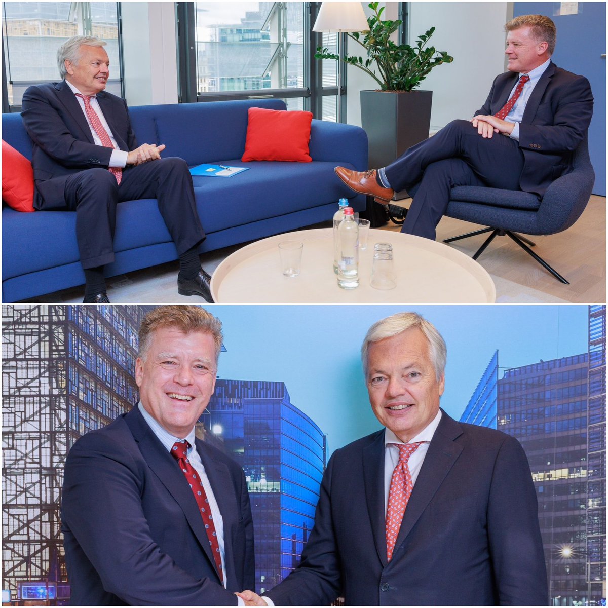 Didier Reynders (@dreynders) on Twitter photo Excellent meeting with Trevor Hughes (<a href="/jtrevorhughes/">J Trevor Hughes</a>) CEO of the International Association of Privacy Professionals IAPP (@PrivacyPros) on #AI Governance in the EU and at global level and #data protection. Excellent meeting with Trevor Hughes (<a href="/jtrevorhughes/">J Trevor Hughes</a>) CEO of the International Association of Privacy Professionals IAPP (@PrivacyPros) on #AI Governance in the EU and at global level and #data protection.