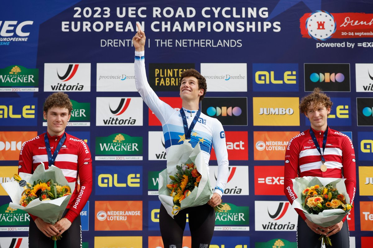 BELCyclingTeam's tweet photo. This one's for you, Tijl...

#drenthe2023
#euroroad23
#Belgiancyclingteam

📷 Photo News https://t.co/irplbYP04r