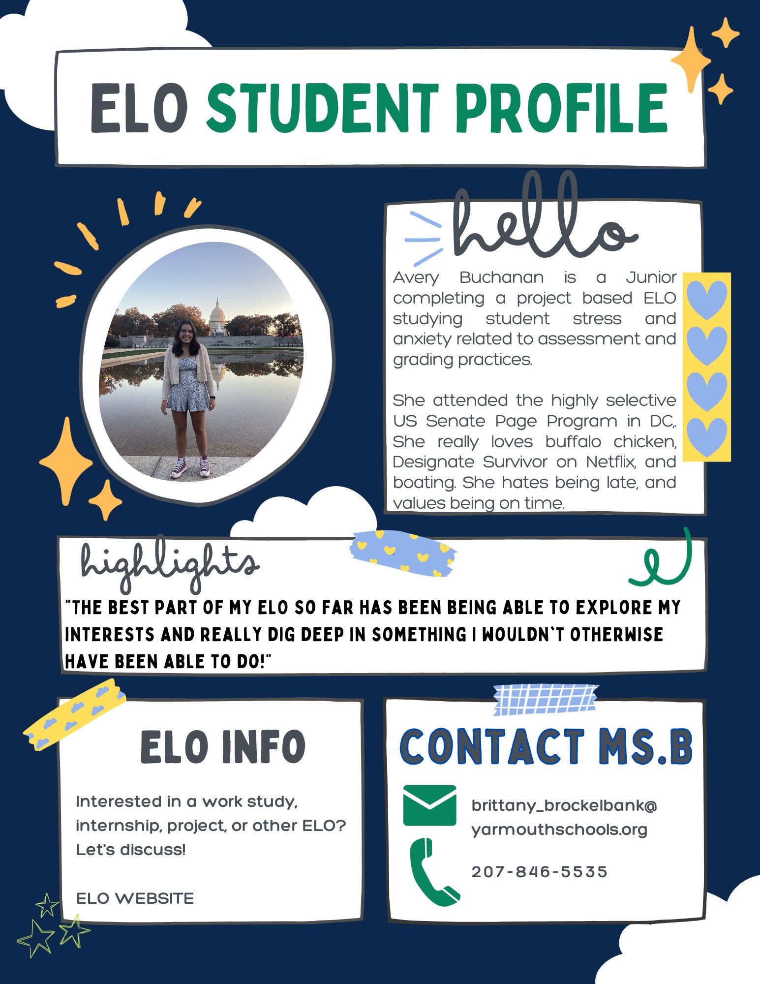 Yarmouth High School ELO Coordinator helps students engage with their  learning while also preparing them for