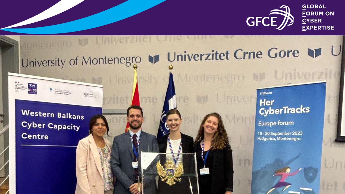 Yesterday the GFCE had the pleasure to host a session at #HerCyberTracks, financed by the @GermanyDiplo in cooperation with @giz_gmbh, @ITU  and the Western Balkans Cyber Capacity Center on 'Gender Equality – Linking women policy makers with capacity building opportunities'👏