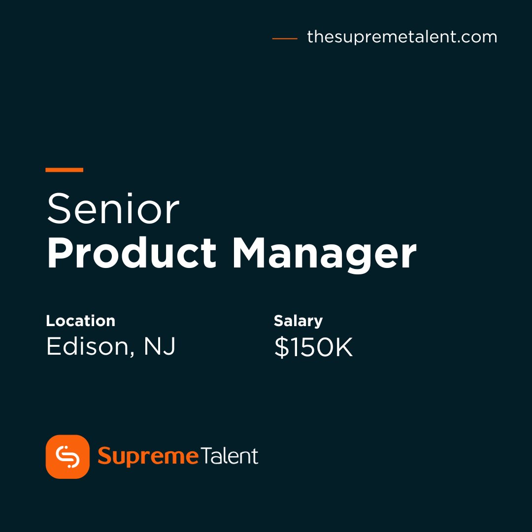 Are you a next-level Business Development Manager?

Our client, a household product company, is looking for you!

📷 Location: Edison NJ
📷 Salary: $150K

Apply now: bit.ly/3zHpwRC

#supremetalent #supremehiring